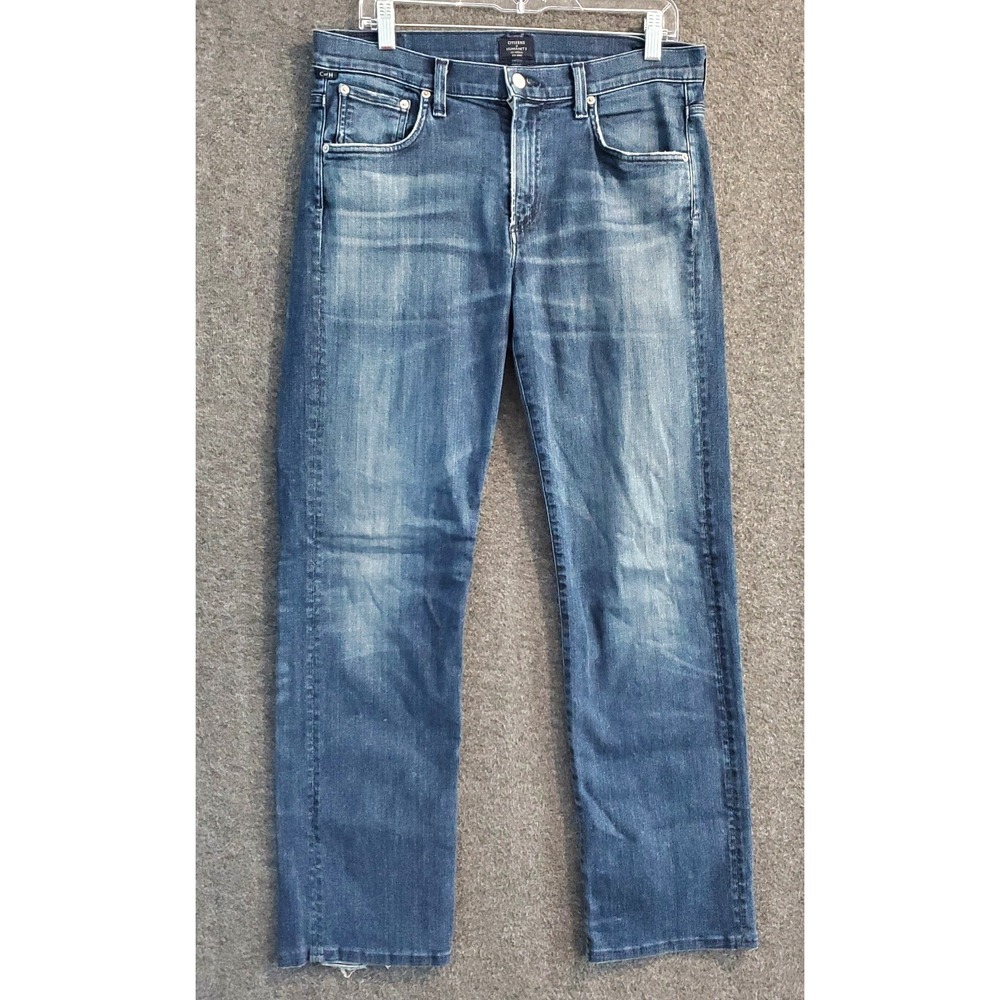 Citizens of Humanity Jeans SID Mens 32x32 Blue Regular Straight Denim USA READ